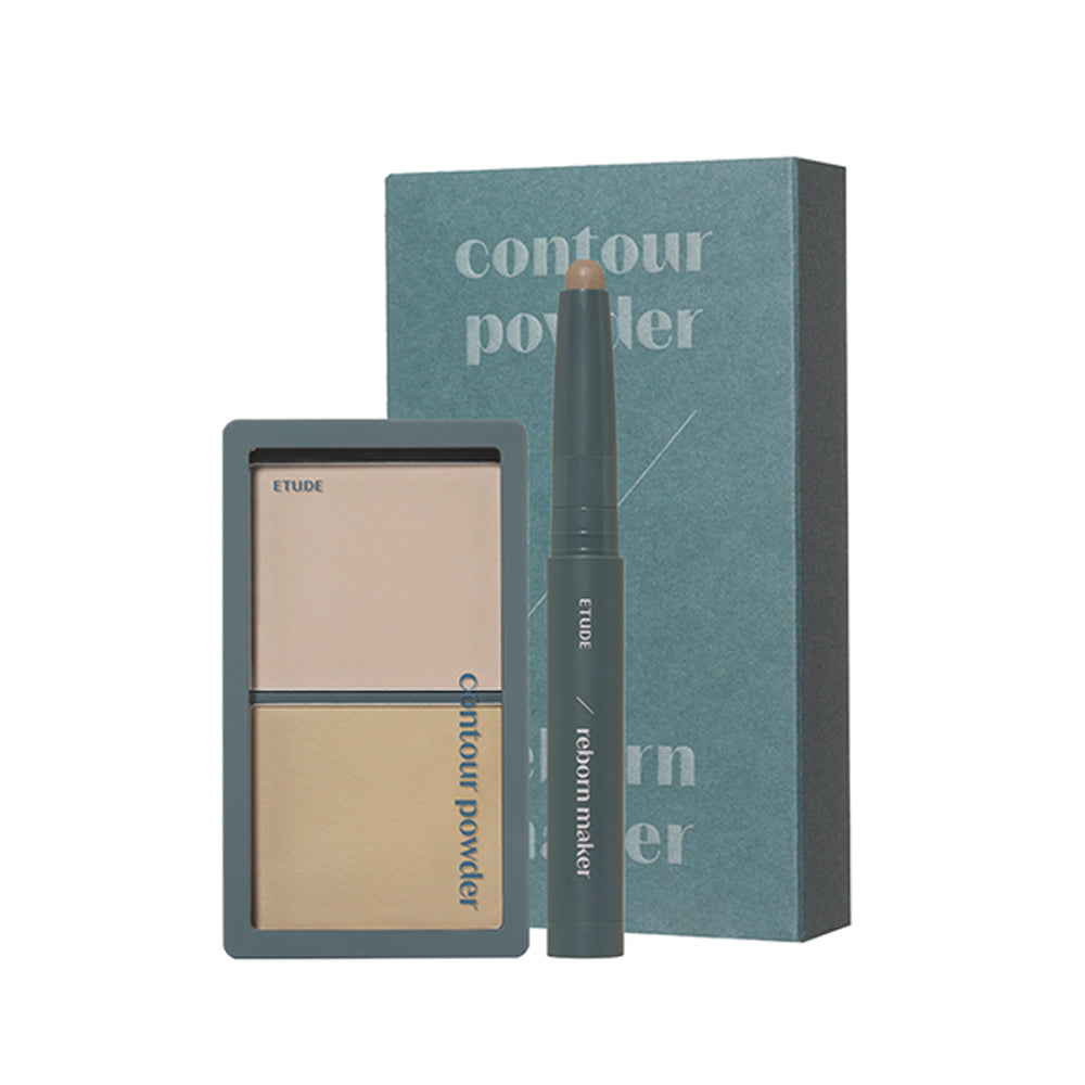 [限定セット] ETUDE コントゥアパウダー×リボーンメーカー