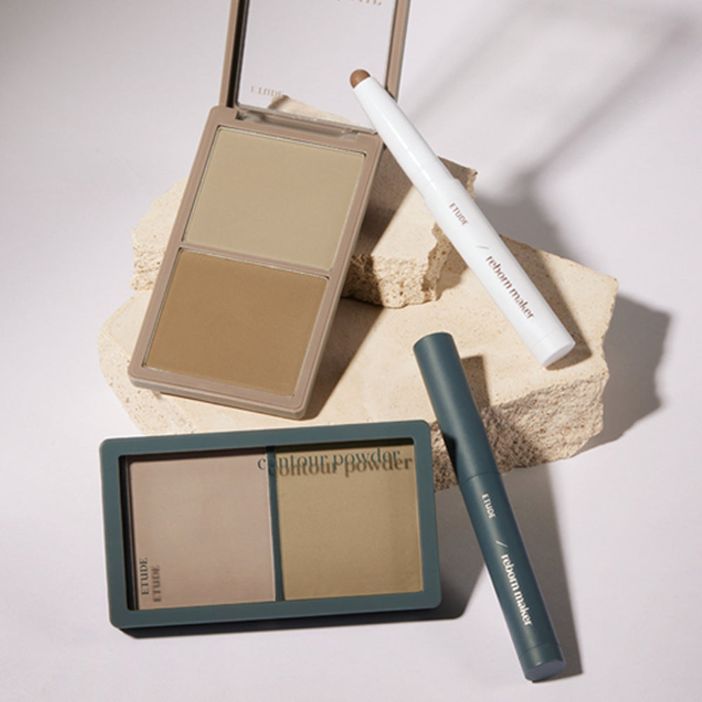 [限定セット] ETUDE コントゥアパウダー×リボーンメーカー