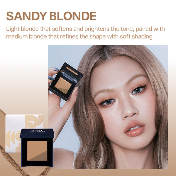 TWO SLASH FOUR Fade Brow Powder Duo Sandy Blonde
