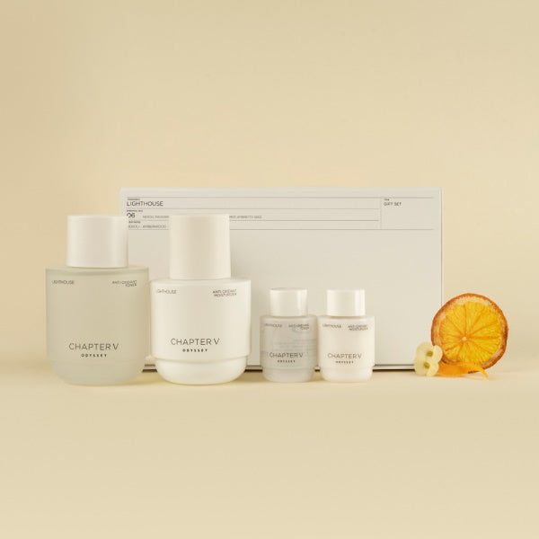ODYSSEY Chapter V Anti-Oxidant Lighthouse Gift Set(Product :  Anti-Oxidant Toner 140ml + Anti-Oxidant Moisturizer 110ml / Free Sample : Anti-Oxidant Toner 30ml+Anti-Oxidant Moisturizer 30ml)
