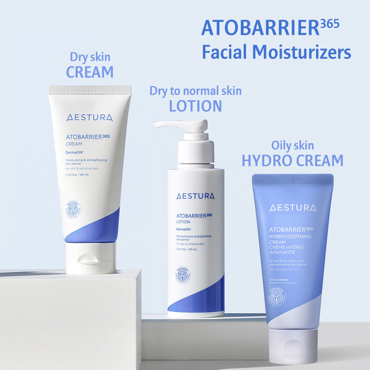 [2024 Renewal] AESTURA Atobarrier 365 Cream 80ml, Cream with Ceramide, Korean Skin Care, Skin Barrier Repair, 120 hours Lasting Hydration for Dry & Sensitive Skin, Rich Moisturizer