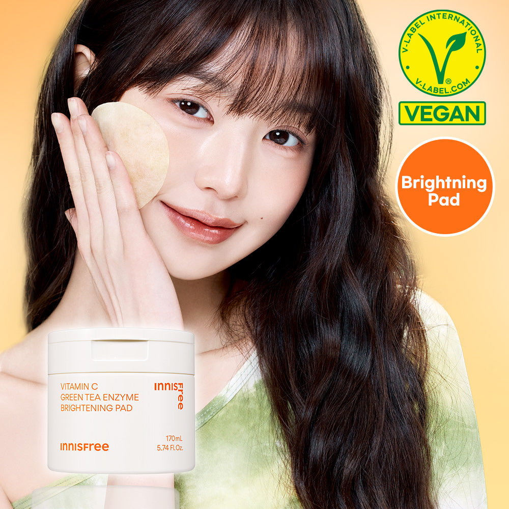 INNISFREE Vitamin C Green Tea Enzyme Brightening Pad (60Pads)