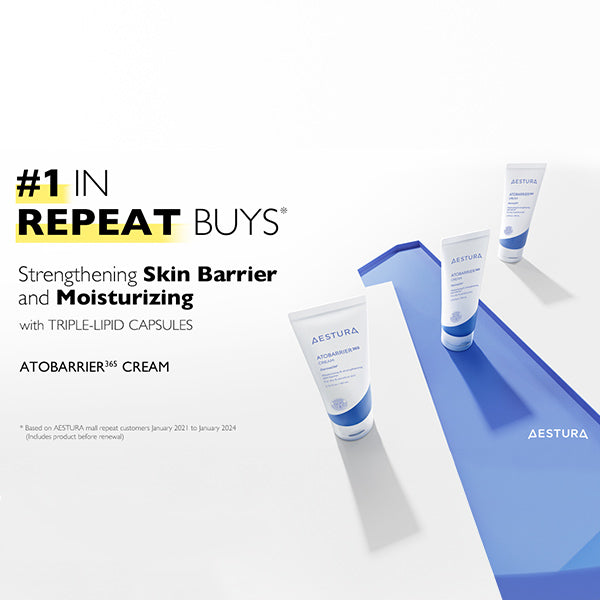 [BEST]AESTURA ATOBARRIER 365 Moisturizer Cream 80ml*3ea with Ceramides & Niacinamide for Skinbarrier Repair for Sensitive skin