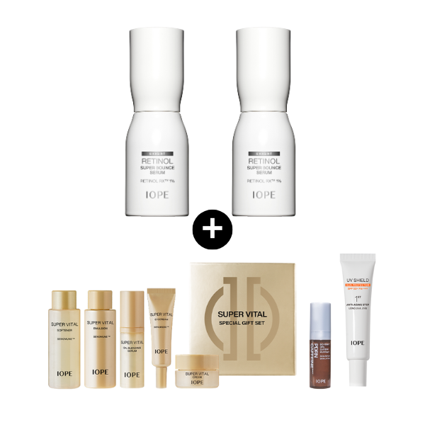 [Best Seller] IOPE Retinol Super Bounce Serum RX™ 1% 30ml double set