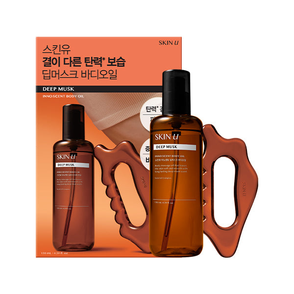 SKIN U INNO:SCENT Deep Musk Body Oil & Gua Sha