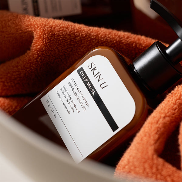 [Vitamin Body Glow] SKIN U INNO:SCENT Deep Musk Shower-gel 500g, Lotion 350g