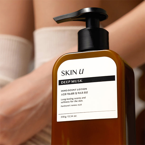 [Vitamin Body Glow] SKIN U INNO:SCENT Deep Musk Shower-gel 500g, Lotion 350g