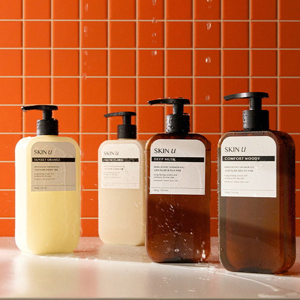 [Vitamin Body Glow] SKIN U INNO:SCENT Deep Musk Shower-gel 500g, Lotion 350g