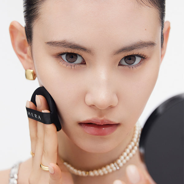 HERA Black Cushion Foundation Puff*2(Compatible with Skin Glow Cushion Foundation)