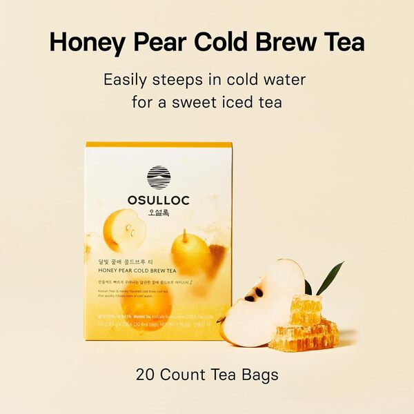 [Cold Brew Bundle] OSULLOC Sunset Peach, Honey Pear, Muscat Cold Brew Tea (60ea)
