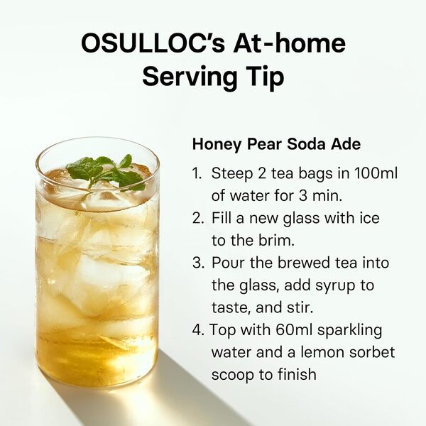 OSULLOC Honey Pear Cold Brew Tea  (20ea)