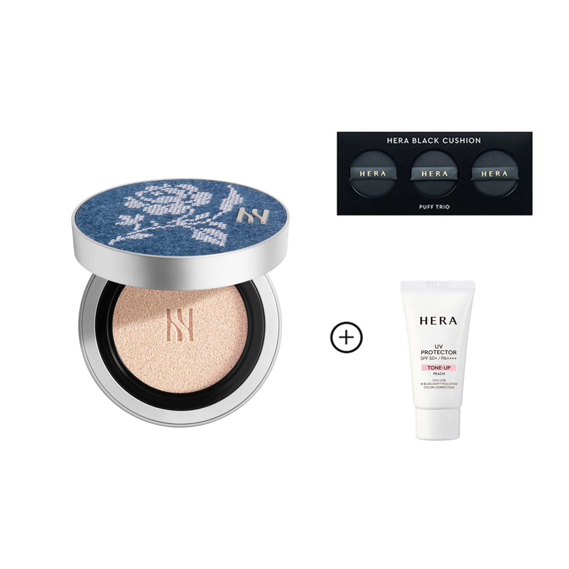 [Launching Feb 27 at 9 AM KST]HERAxMARKGONG Cushion Case #Vintage Blue + Black Cushion Foundation Refill 15g