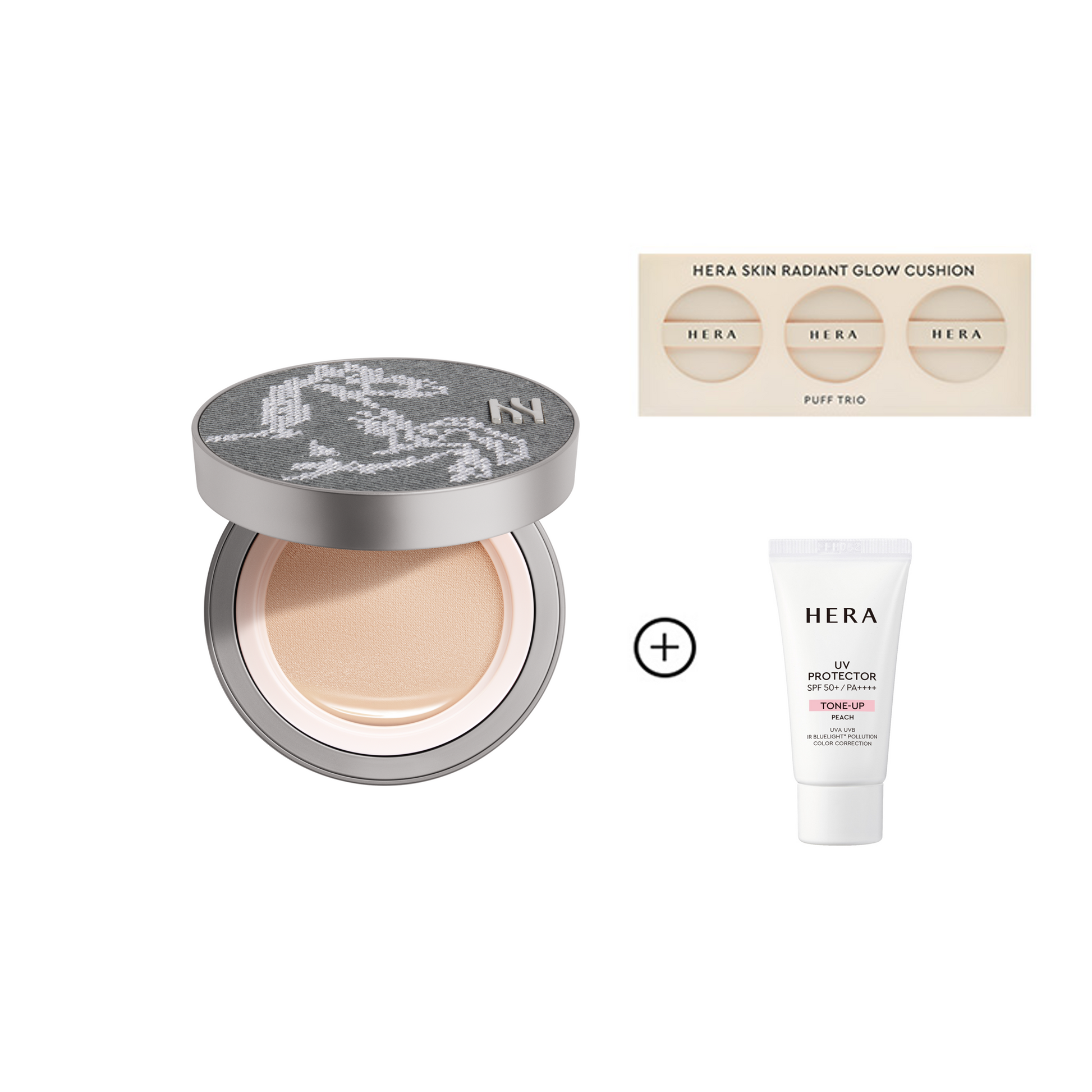 [Launching Feb 27 at 9 AM KST]HERAxMARKGONG Cushion Case #Washed Black + Reflection Skin Glow Cushion Foundation Refill 15g