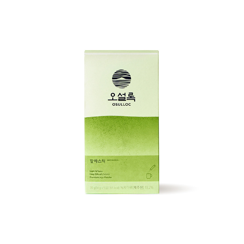 Osulloc Matcah Mania Bundle packaging featuring USDA Organic Premium Matcha Powder in a stylish box.
