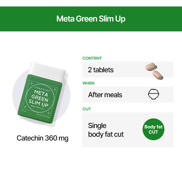 [105D Set] VITALBEAUTIE MetaGreen Slimup 105days + Calorie Cut Jelly 10ea