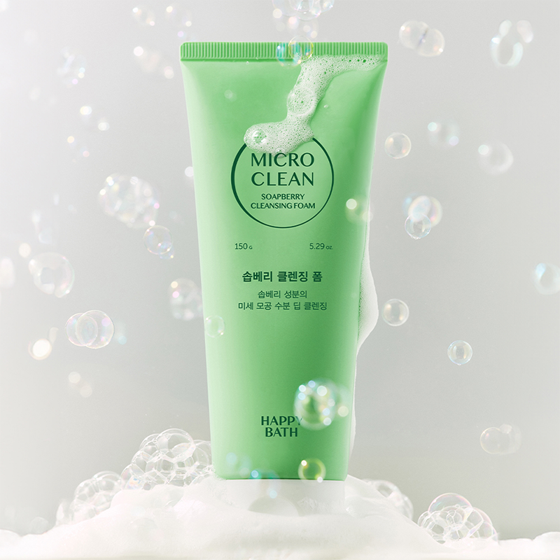 HAPPYBATH Micro Clean Soapberry Cleansing Foam 150g