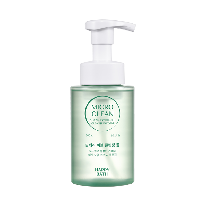 HAPPYBATH Micro Clean Soapberry Bubble Cleansing Foam 300ml