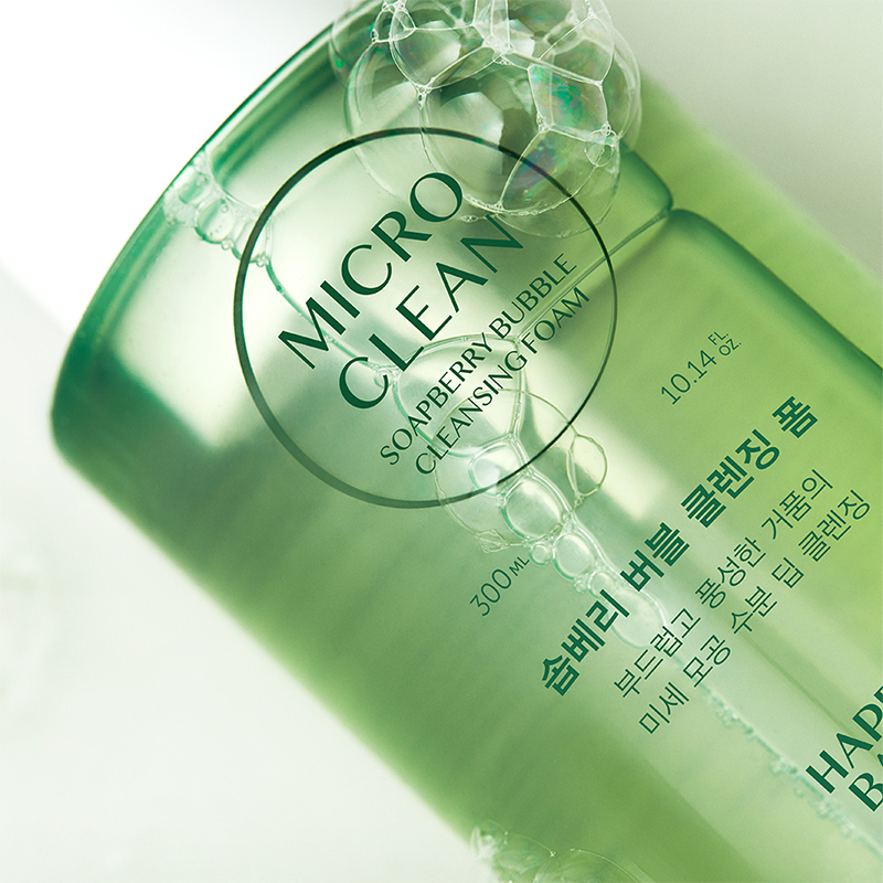 HAPPYBATH Micro Clean Soapberry Bubble Cleansing Foam 300ml