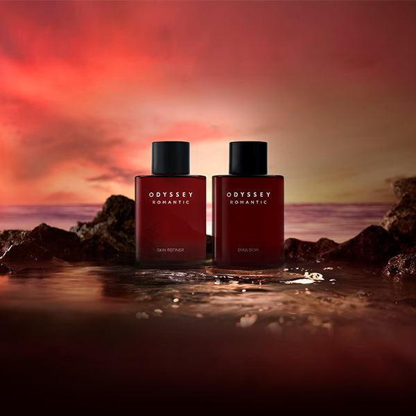 ODYSSEY ロマンティックギフトセット(商品: リファイナー 130ml+エマルジョン 130ml / 無料サンプル: リファイナー 130ml+エマルジョン 130ml+シェービング&amp;クレンジングフォーム 30ml) 