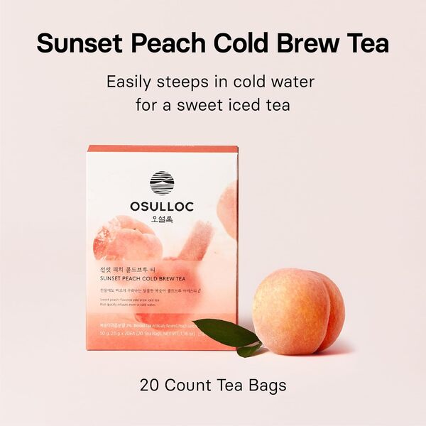 [Cold Brew Bundle] OSULLOC Sunset Peach, Honey Pear, Muscat Cold Brew Tea (60ea)
