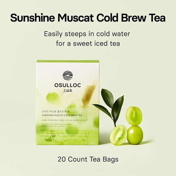 [Cold Brew Bundle] OSULLOC Sunset Peach, Honey Pear, Muscat Cold Brew Tea (60ea)
