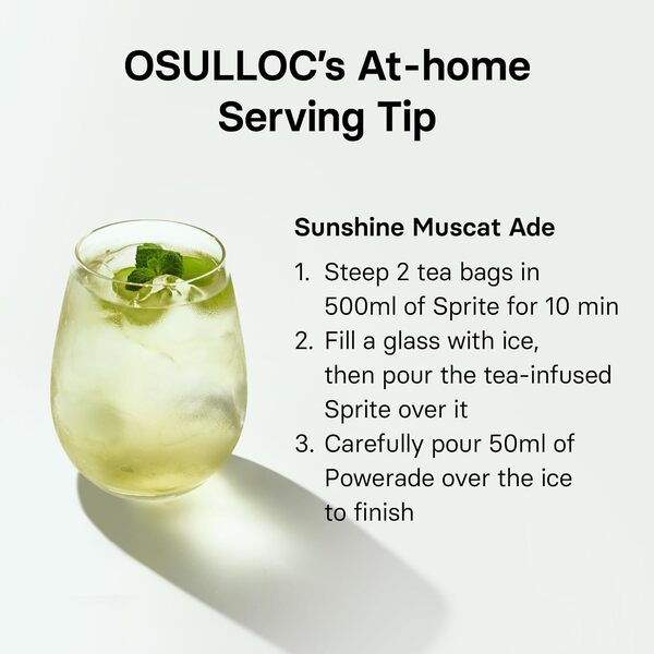 [Cold Brew Bundle] OSULLOC Sunset Peach, Honey Pear, Muscat Cold Brew Tea (60ea)