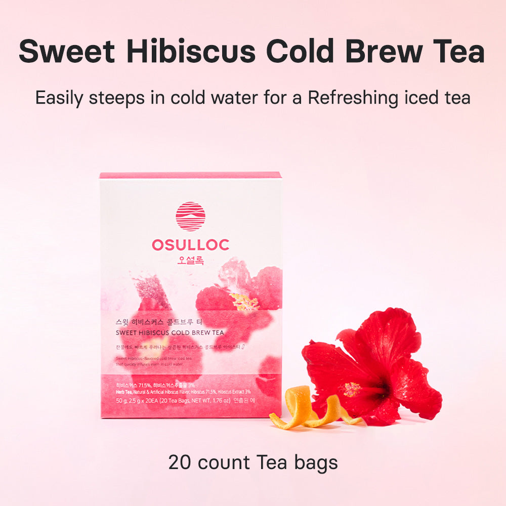 OSULLOC Sweet Hibiscus Cold Brew Tea (20 count)